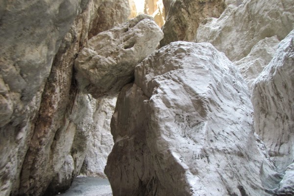 Climbing Through Saklikent Gorge in Turkey