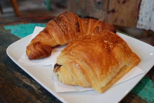 Delicious croissant and pain au chocolat. Delicious croissant and pain au chocolat.