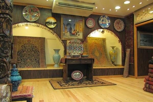 A selection of rugs at a store in Istanbul, Turkey