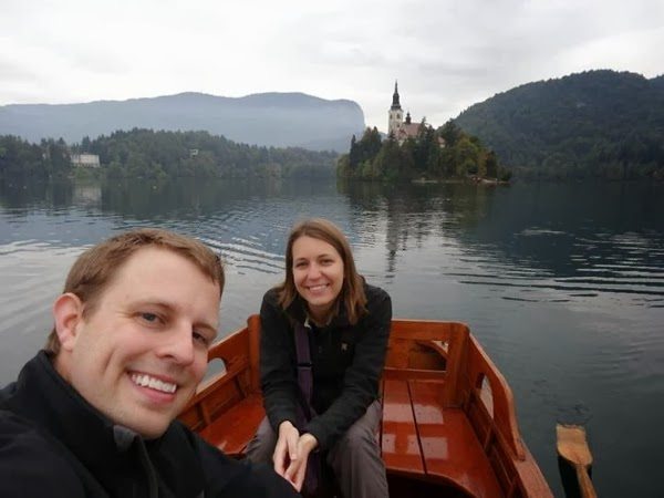 Jeremy and Angie at Lake Bled, Slovenia