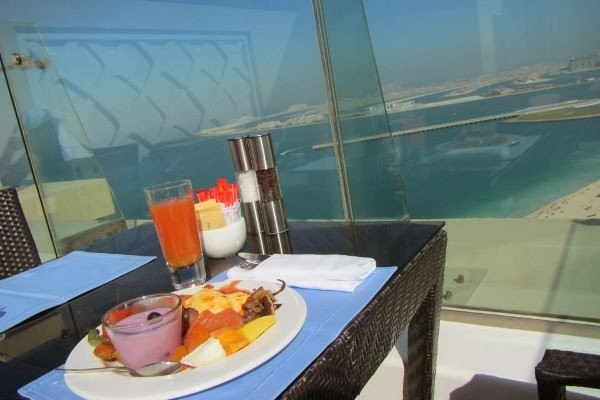 View from Executive Lounge at Hilton Dubai Jumeirah Residences