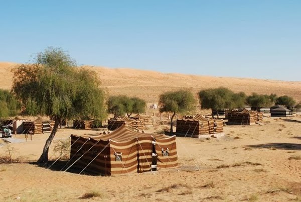 Accommodations in the Wahiba Sands