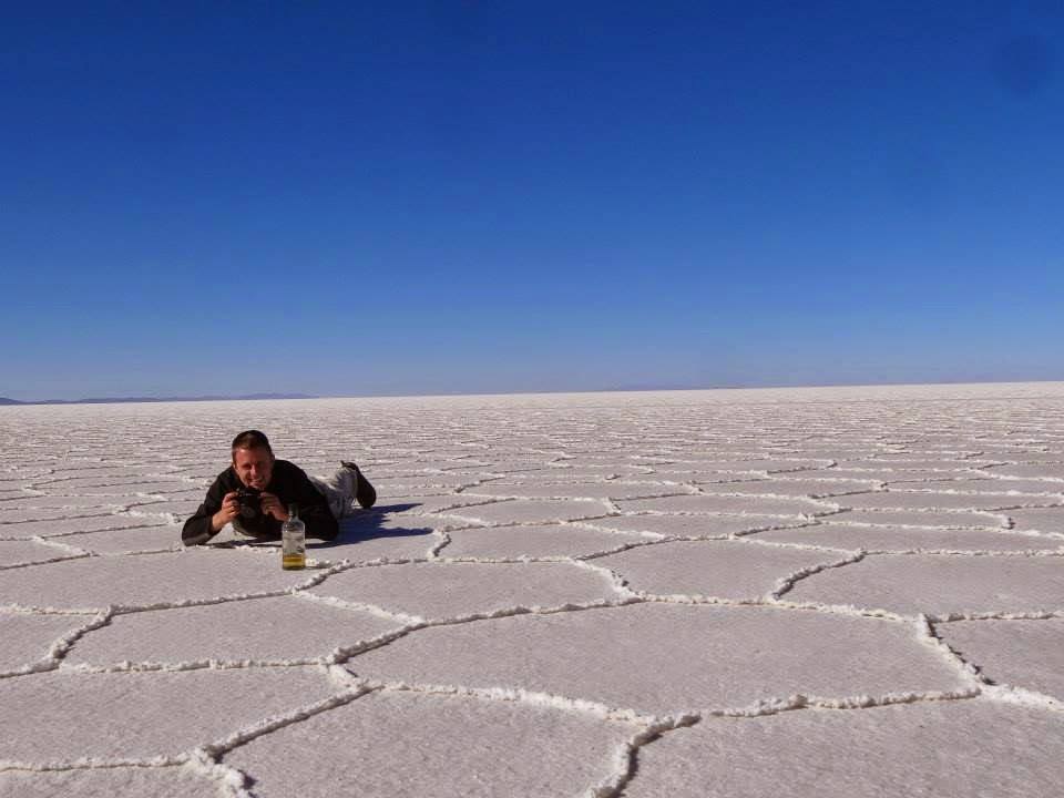 The angle of attack for most perspective photos in Uyuni