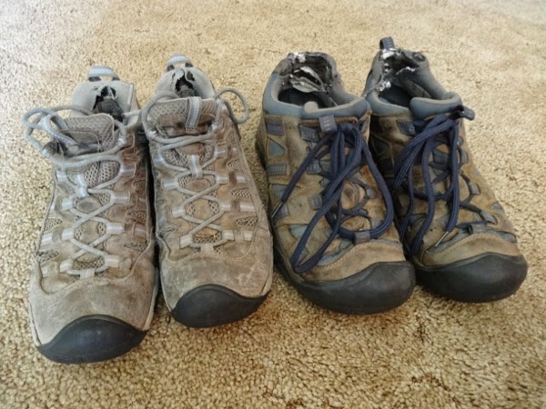 Our KEEN shoes after 15 months of travel