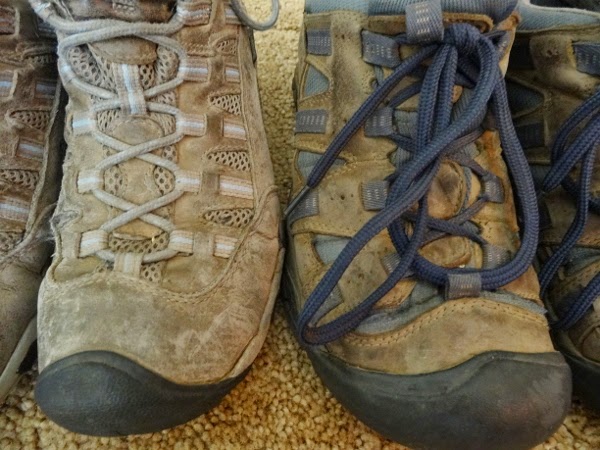 Our shoes also got very, very dirty.