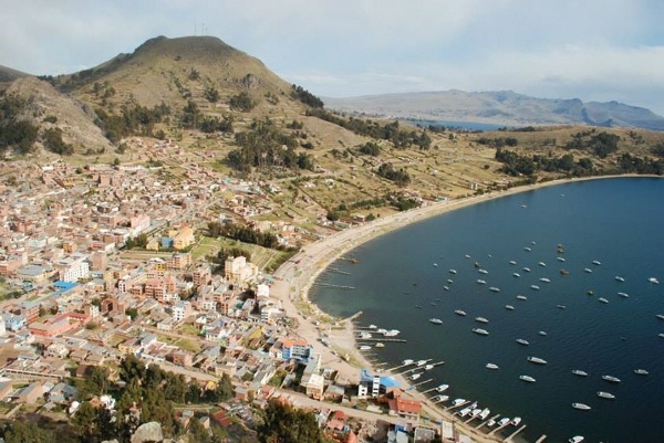 View of Lake Titicaca