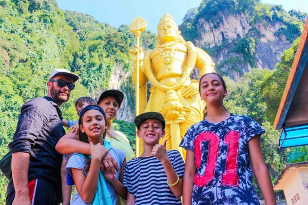 Morgans Go Travelling at the Batu Caves in Malaysia