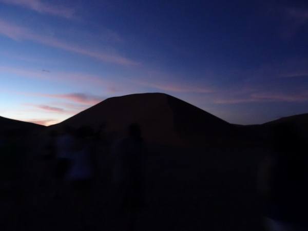 Climbing Dune 45 for Sunrise