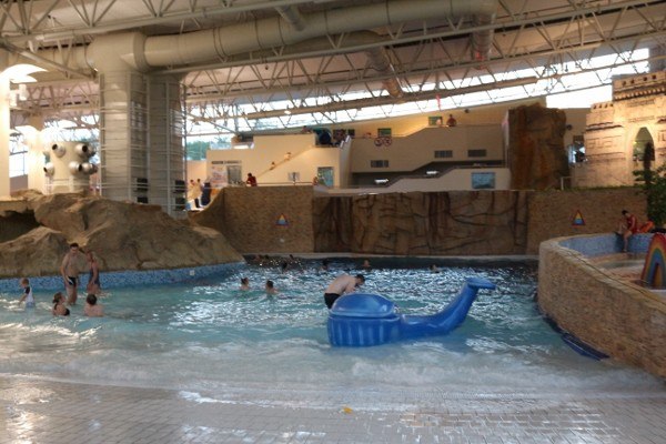 Inside the Termy Maltanskie AquaPark in Poznan, Poland