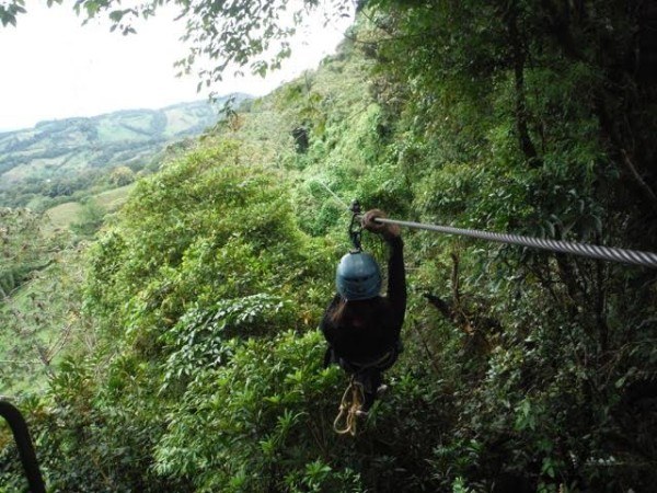 Zip lining in Costa Rica