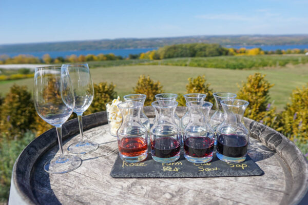 Wine Flight in the Finger Lakes