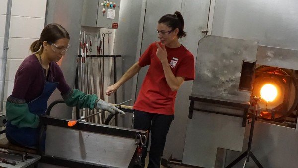 Glass Pulling at the Corning Museum of Glass