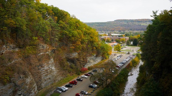 Looking out from Watkins Glen