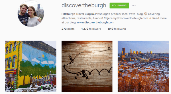 Discover the Burgh Instagram