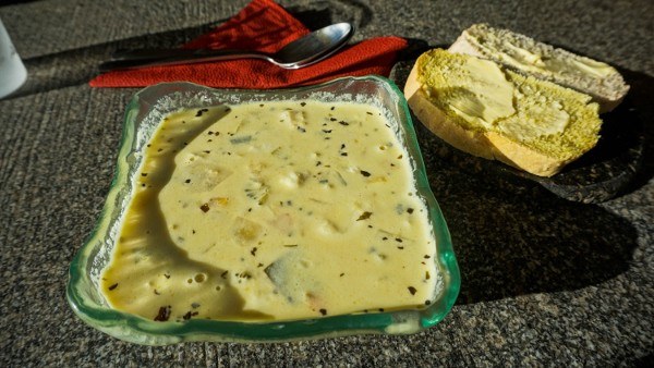 Fish Soup in Borgarfjordur - You Get Extra Bowls Free!