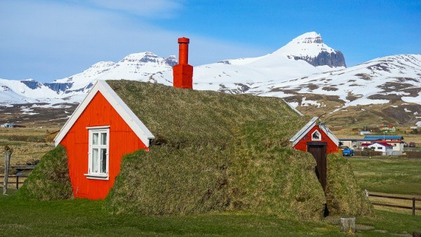 Turf Houses in Iceland at Borgarfjordur Eystri