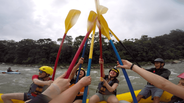 River rafting in the Jatunyacu River