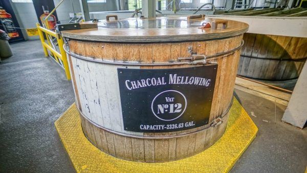 Charcoal Mellowing at Jack Daniels Distillery Tour