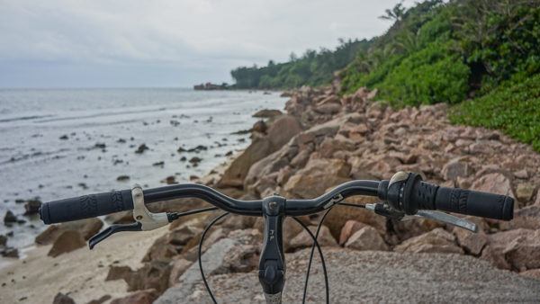 Biking on La Digue, Seychelles