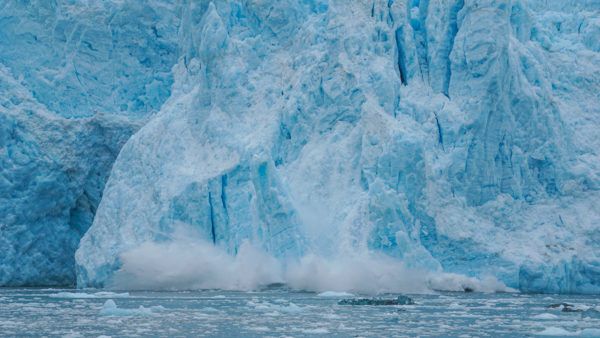 Glacier Calving in Kenai Fjords