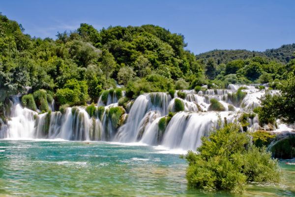 Waterfalls in Krka National Park, Croatia