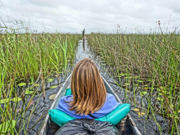 Mokoro on the Okavango Delta