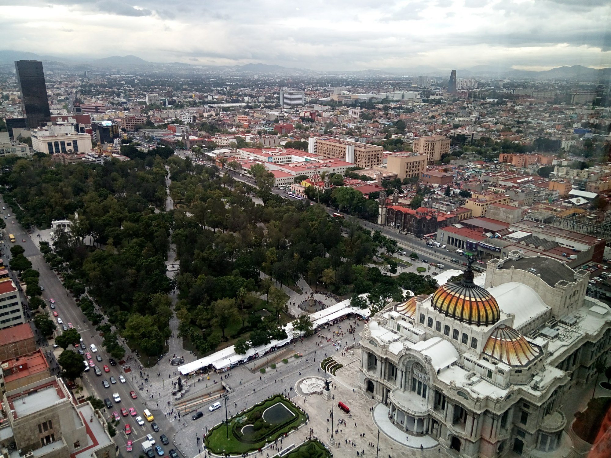 View from Torree Latinoamericiana