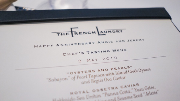 The French Laundry Menu