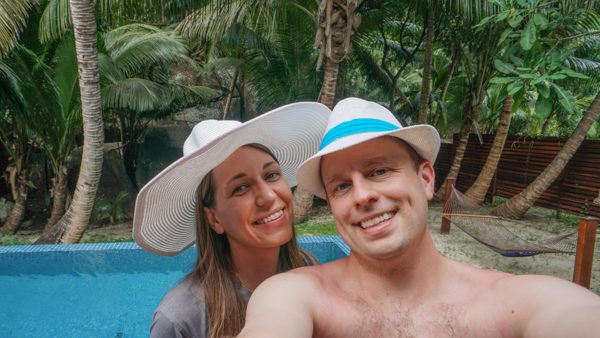 Free hats during our stay