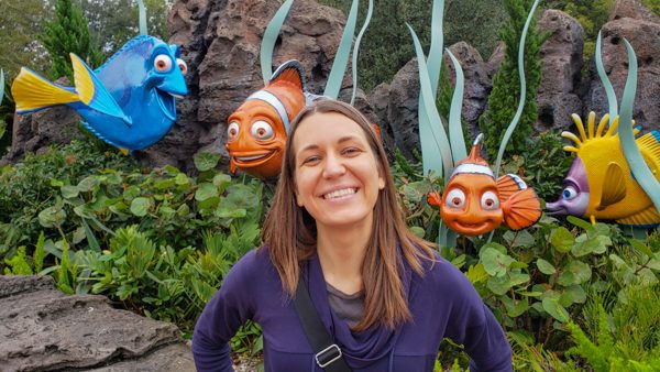 Angie at the Finding Nemo Ride at Epcot