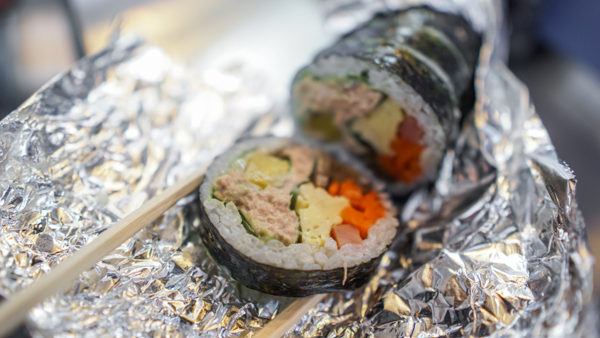 Gimbap Sushi Rolls in Korea