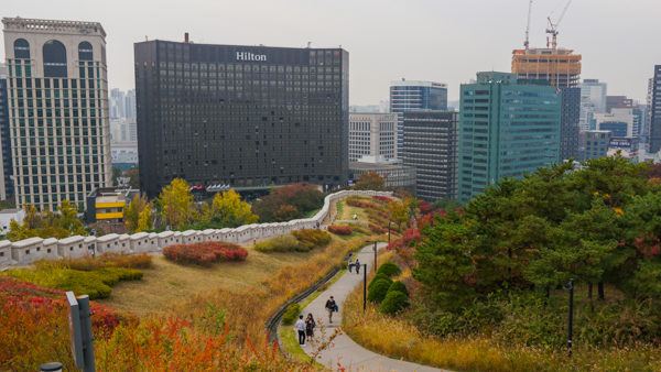 Hilton Seoul from Namsan Park