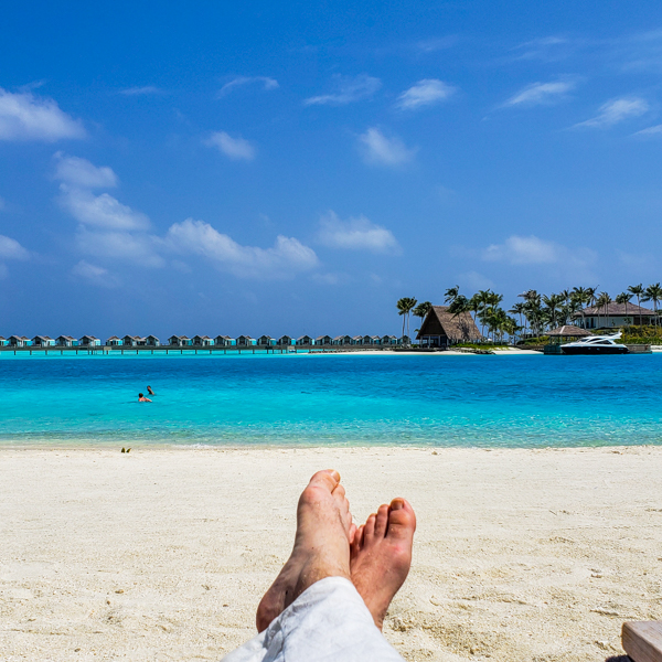 Relaxing in the Maldives