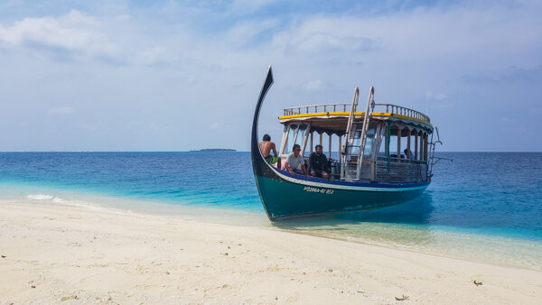 Dhoni in the Maldives