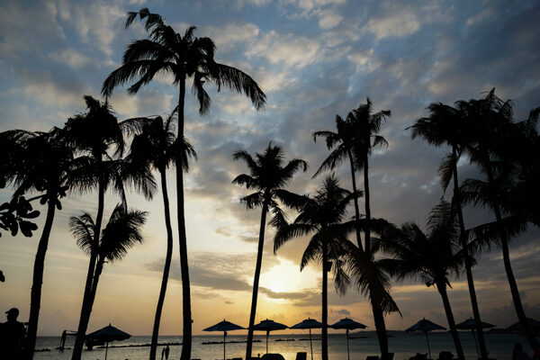 Sunset at the Saii Lagoon