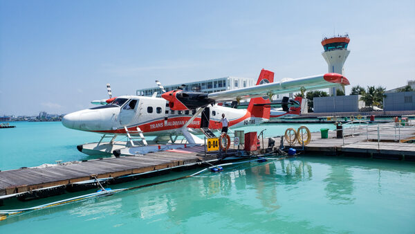 Seaplane in the Maldives