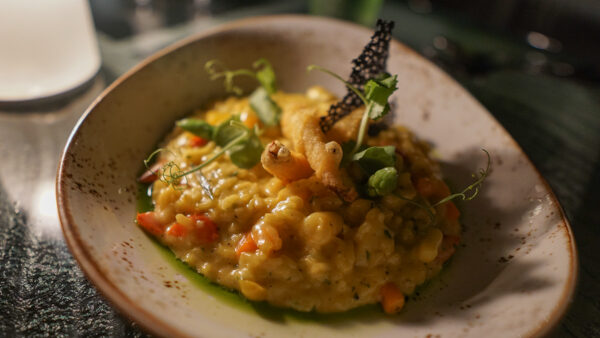 Seafood risotto from Vilu at Conrad Rangali