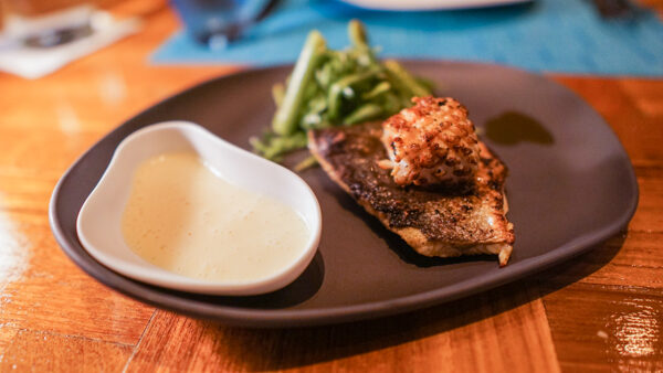 Sea Bass and Calamari at Mandhoo