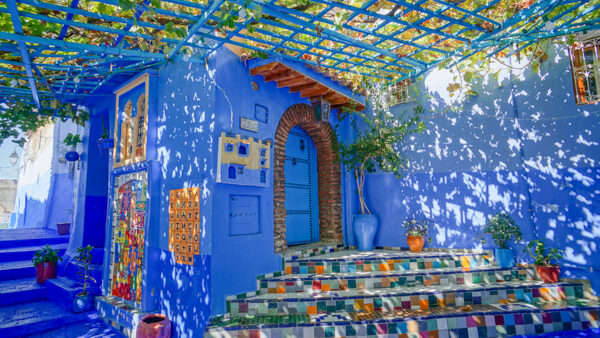 A Pop of Color in Chefchaouen