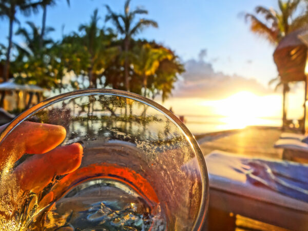 Chamarel Rum at Sunset