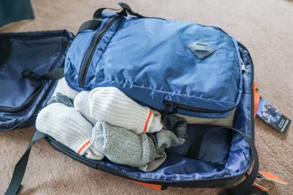 Packing Cube in Standard Luggage Suitcase