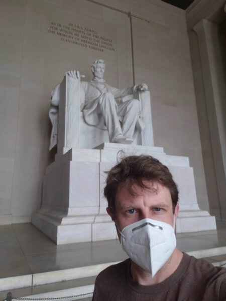 Mask Up at the Lincoln Memorial