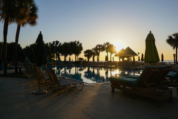 Marriott Hilton Head Pool at Sunrise