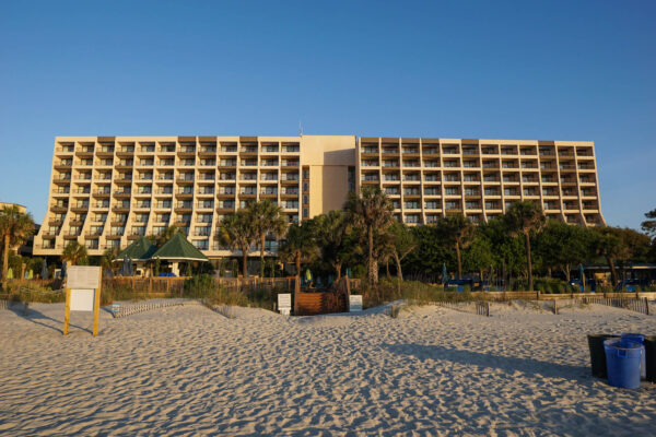 Main Building of Marriott from the Beach