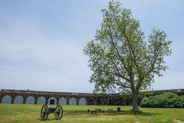 Inside Fort Pulaski near Tybee Island