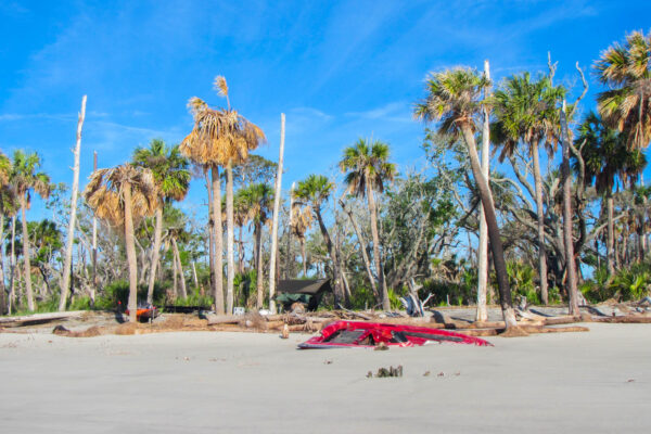 Boat Wreckage on Little Tybee