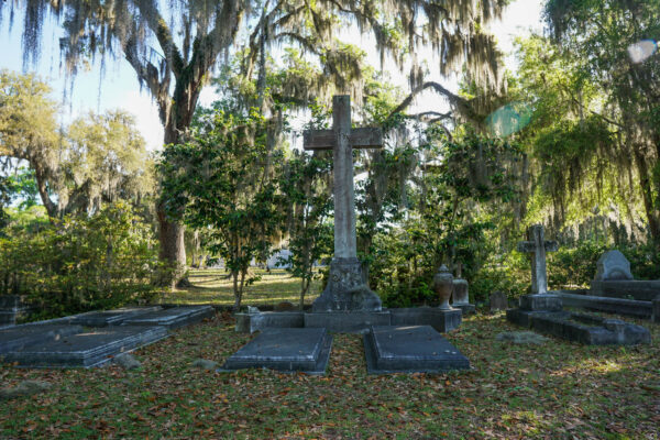 Graves at Bonaventure Cemetery Near Savannah