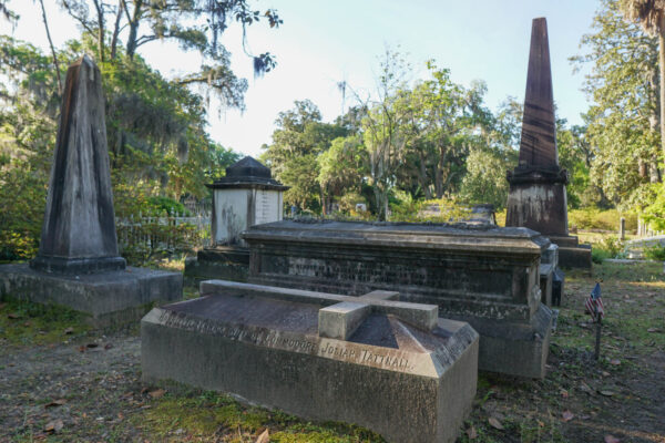 Graves at Bonaventure Cemetery Near Savannah