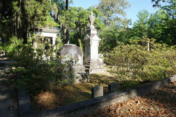 Graves at Bonaventure Cemetery Near Savannah