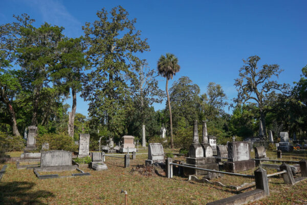 Graves at Bonaventure Cemetery Near Savannah, GA